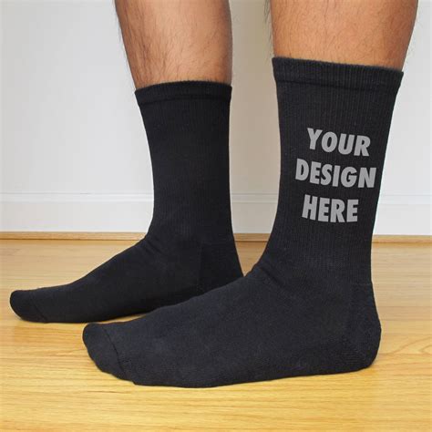 men's socks with custom picture.